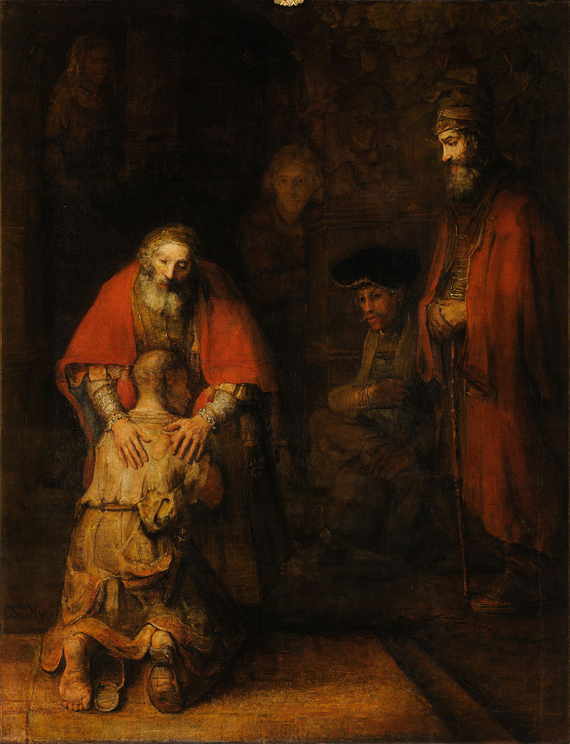 Rembrandt van Rijn, Povratak izgubljenog sina, c. 1661–1669. Izvor: Wikimedia Commons