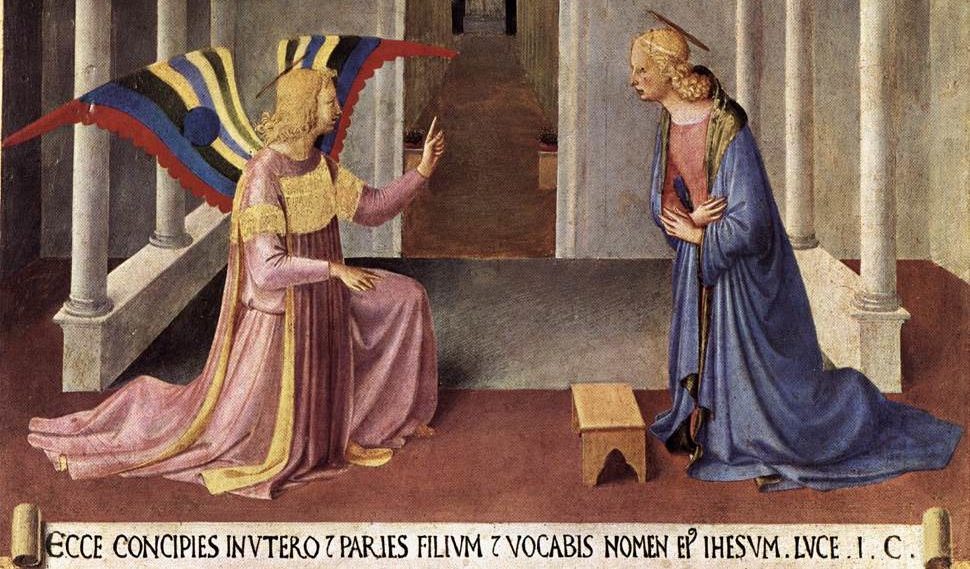 Fra Angelico, Naviještenje, detalj. Web Gallery of Art